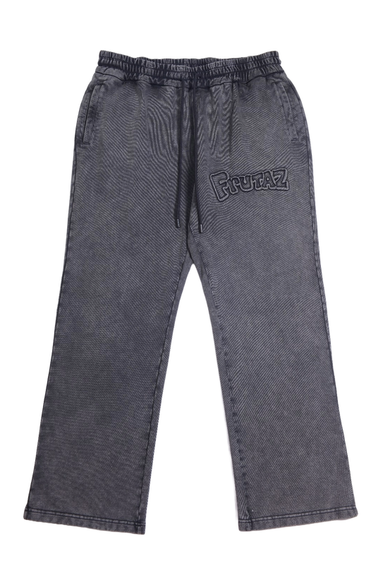 Washed Black Logo Sweatpants